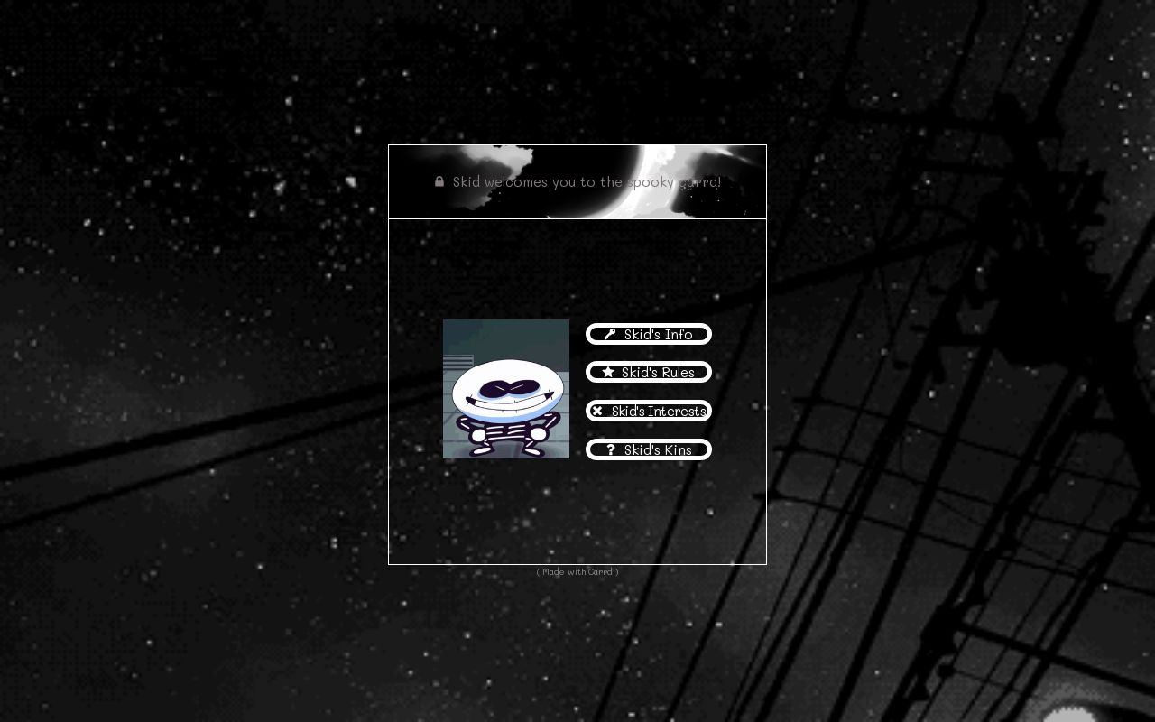 Carrd profile picture for @skids